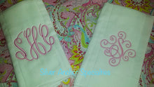 Load image into Gallery viewer, Monogrammed Burp Cloths