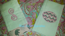 Load image into Gallery viewer, Monogrammed Burp Cloths