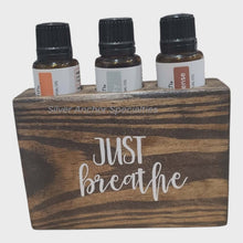 Load image into Gallery viewer, 3-Bottle Essential Oil Display Holder