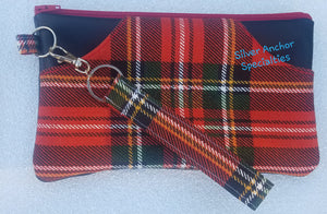 Haute Pocket Clutch-Red Plaid