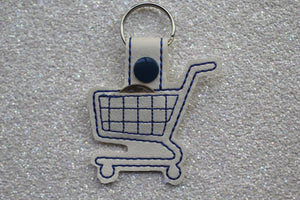 Quarter Keeper Shopping Basket Keychain