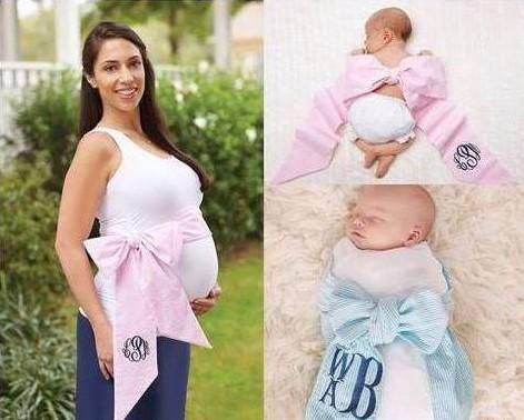 Monogrammed Maternity/Infant Sash